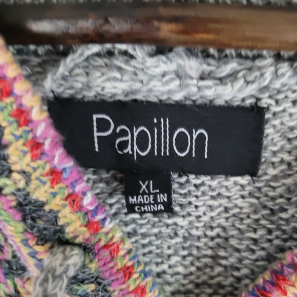 PAPILLON Fair Isle hooded sweater - Picture 5 of 7